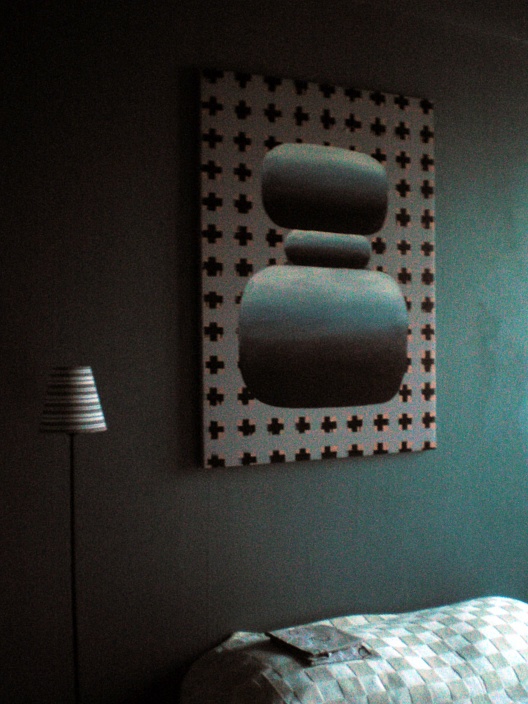 painting in a room